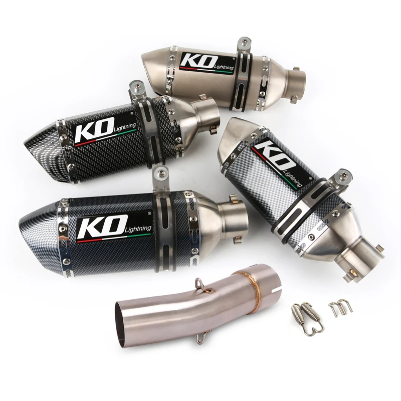 

Motorcycle Exhaust Mid Pipe Link Tube For SUZUKI SV650 2003-2015 With DB Killer Stainless Steel Slip On Connect Mufflers