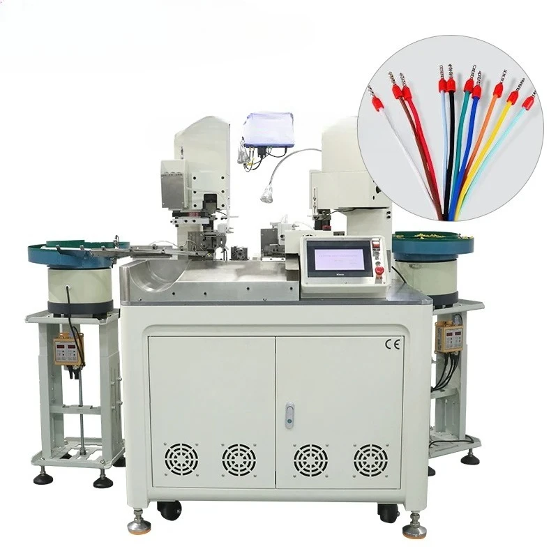 

EW-8160-1 Semi-automatic Shell Terminal Crimping Inserting Sheathed Machine Cable Wire Cutting Stripping Pressing Machine
