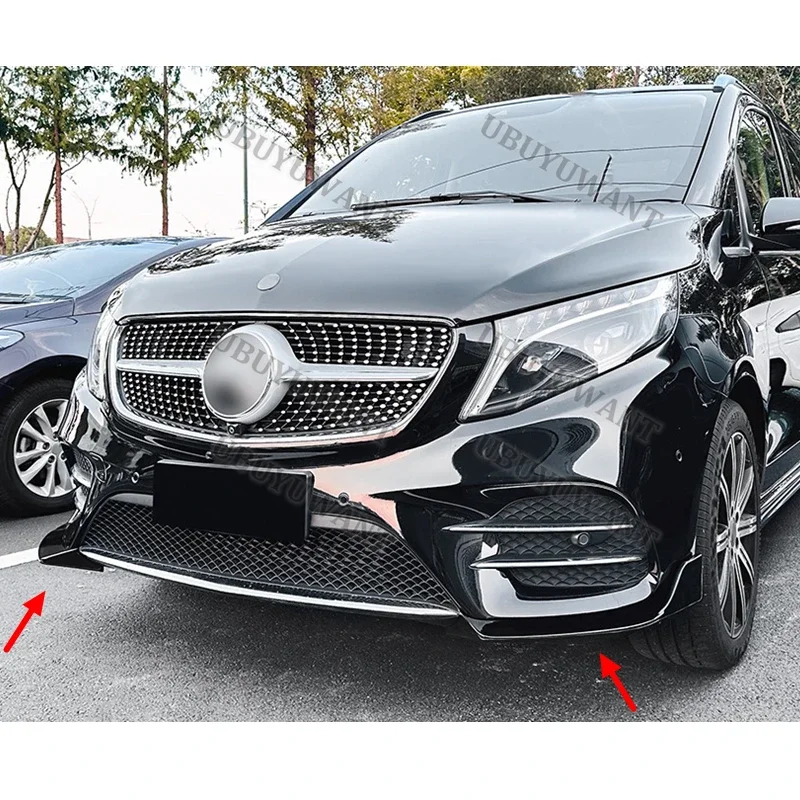 

2016 To 2020 For Benz V-Class W447 V260 Front Bumper Lip Factory Outlet Chin Spoiler Splitter Protector