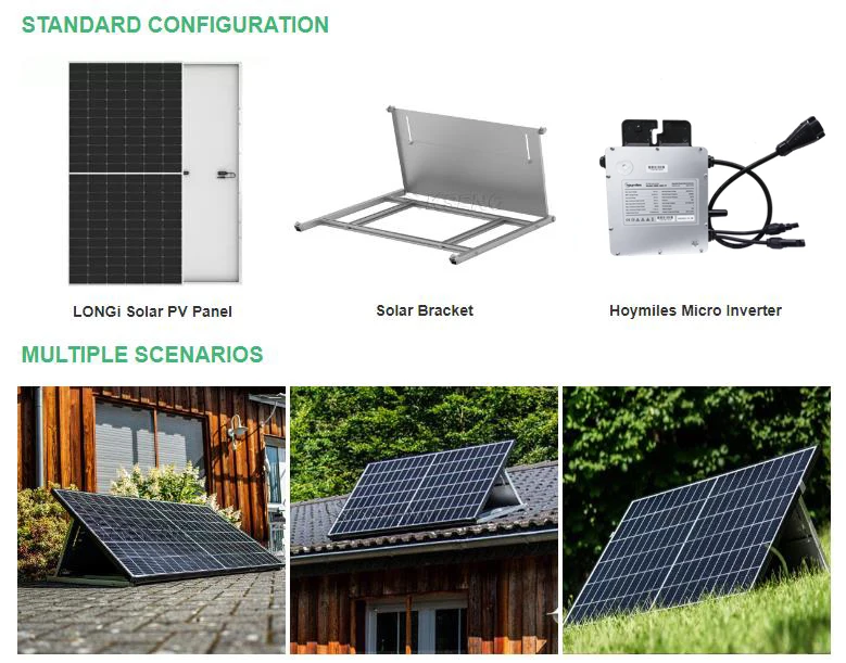 800 Watt einfach Solar Kit Panneau Solaire Plug & Play 800 W EU Lager Balkon Kraftwerk Solar Balkon System