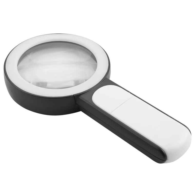 Magnifier With 18 Led Light -30X Hand Magnifier Reading Magnifier,High Clarity & Lightweight Magnifier With Light