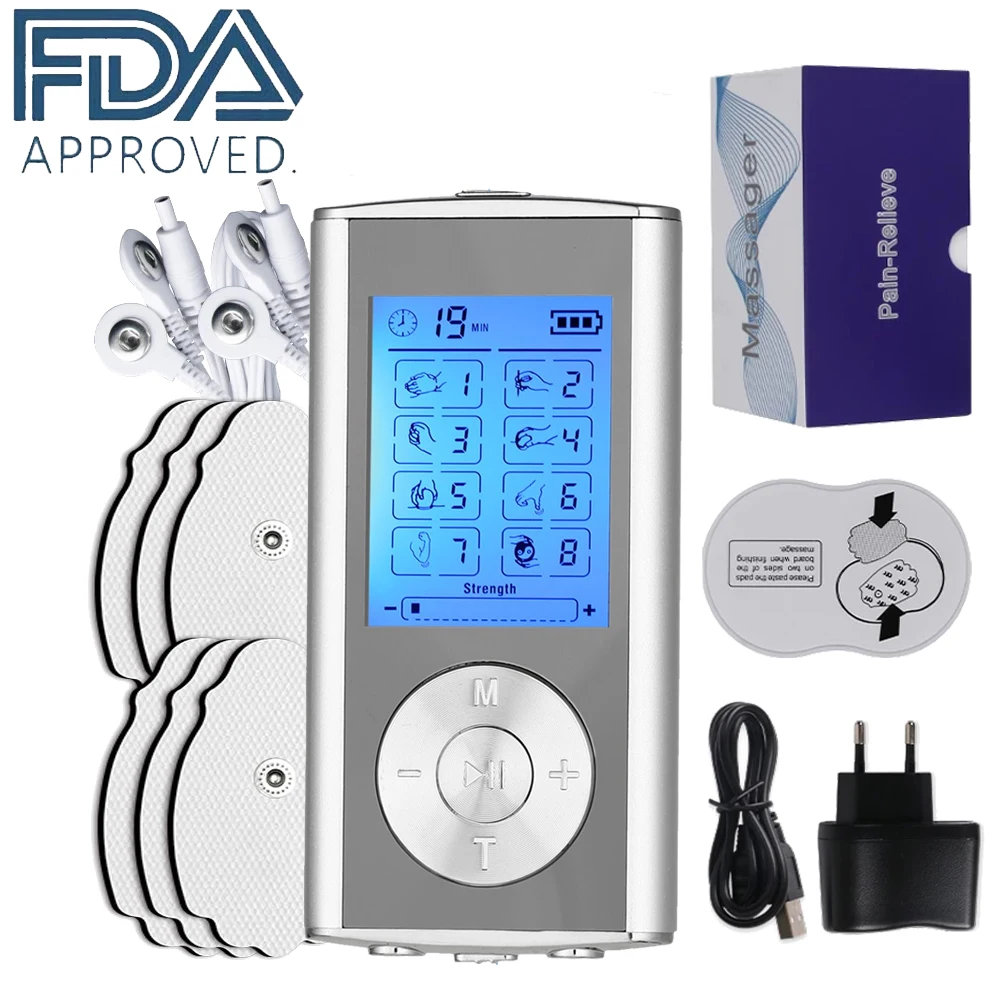 Digital Therapy Unit 8 Modes Electric EMS Muscle Stimulator Tens  Machine Physiotherapy Slimming Electronic Pulse Body Massager