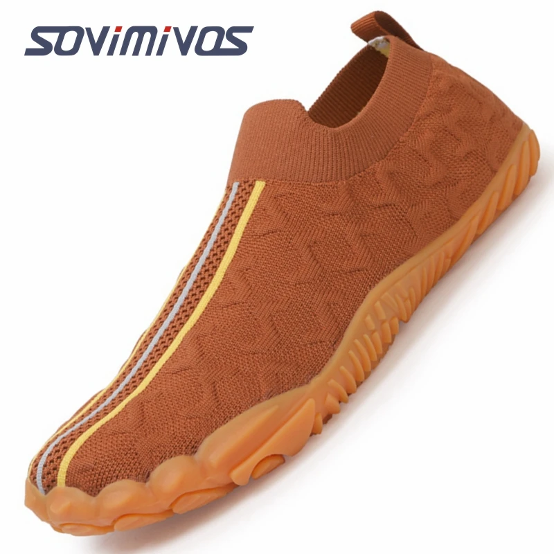 Womens Mens Slip on Sneakers Breathable Mesh Water Shoes Lightweight Casual Sneakers for Walking Gym Travel Work Wide-Toe Shoe