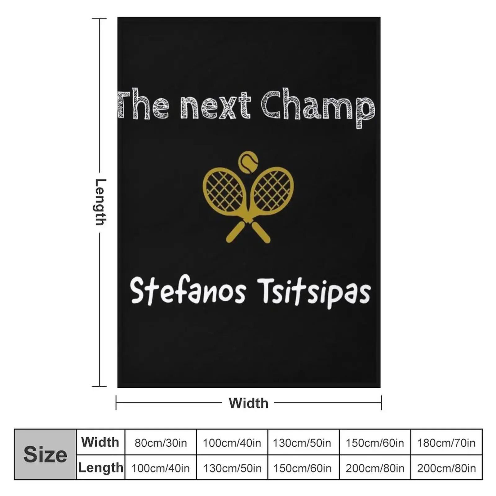 Stefanos Tsitsipas, the next champ Throw Blanket Extra Large Throw Baby Thermal Multi-Purpose Blankets