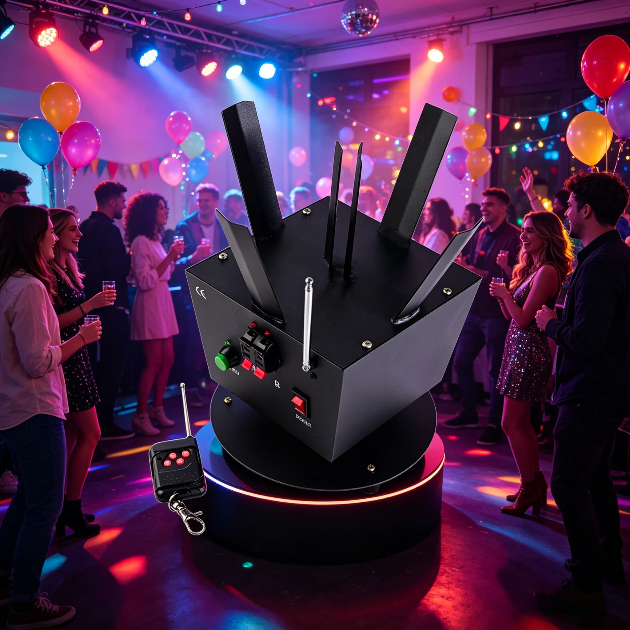 

Rotating Cold Fountain Spark Ignition System Remote Control Stage Spark Machine for Wedding Party DJ Club Stage Effect