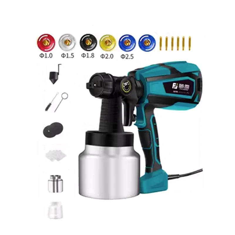 Pistola a spruzzo elettrica senza fili da 1000 ml Disinfezione domestica Sterilizzazione Spruzzatore di vernice portatile