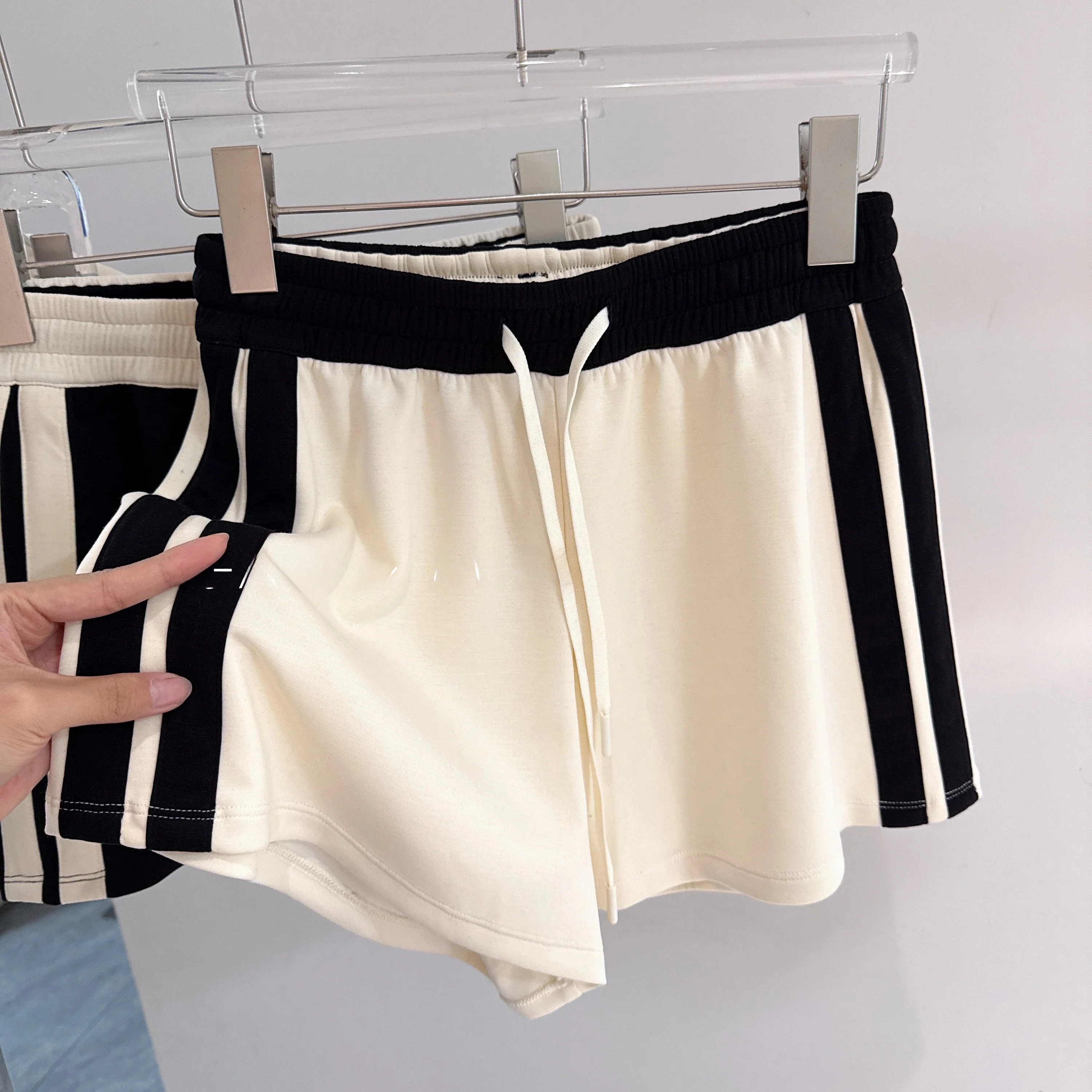 High Waist Drawstring Sport Shorts Women's Casual Loose Fitness Pants Outdoor Cycling Yoga Pilates Exercise Quick Dry