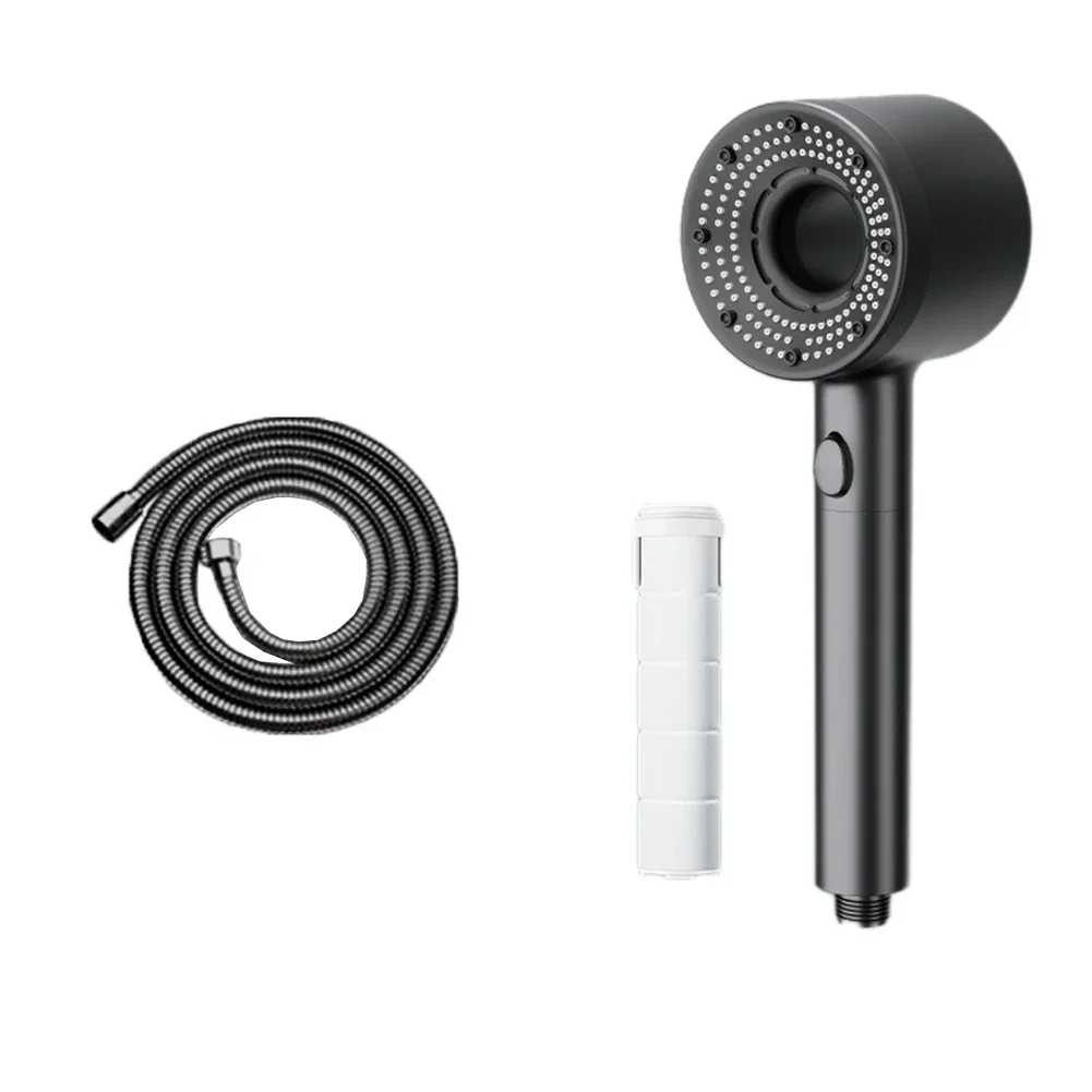 

Регулируемая душевая лейка, серая душевая лейка, бодрящий душ, сильный поток воды, ABS материал, аксессуары для ванной комнаты