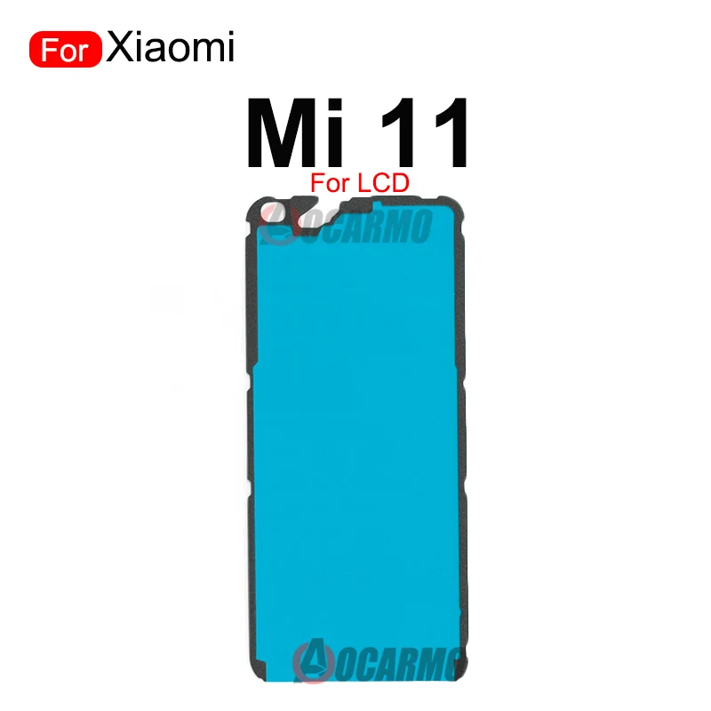 Aocarmo For Xiaomi 11 Pro Ultra 11u Mi 11T Pro Front LCD Back Adhesive Rear Glass Cover Adhesive Camera Lens Sticker Glue