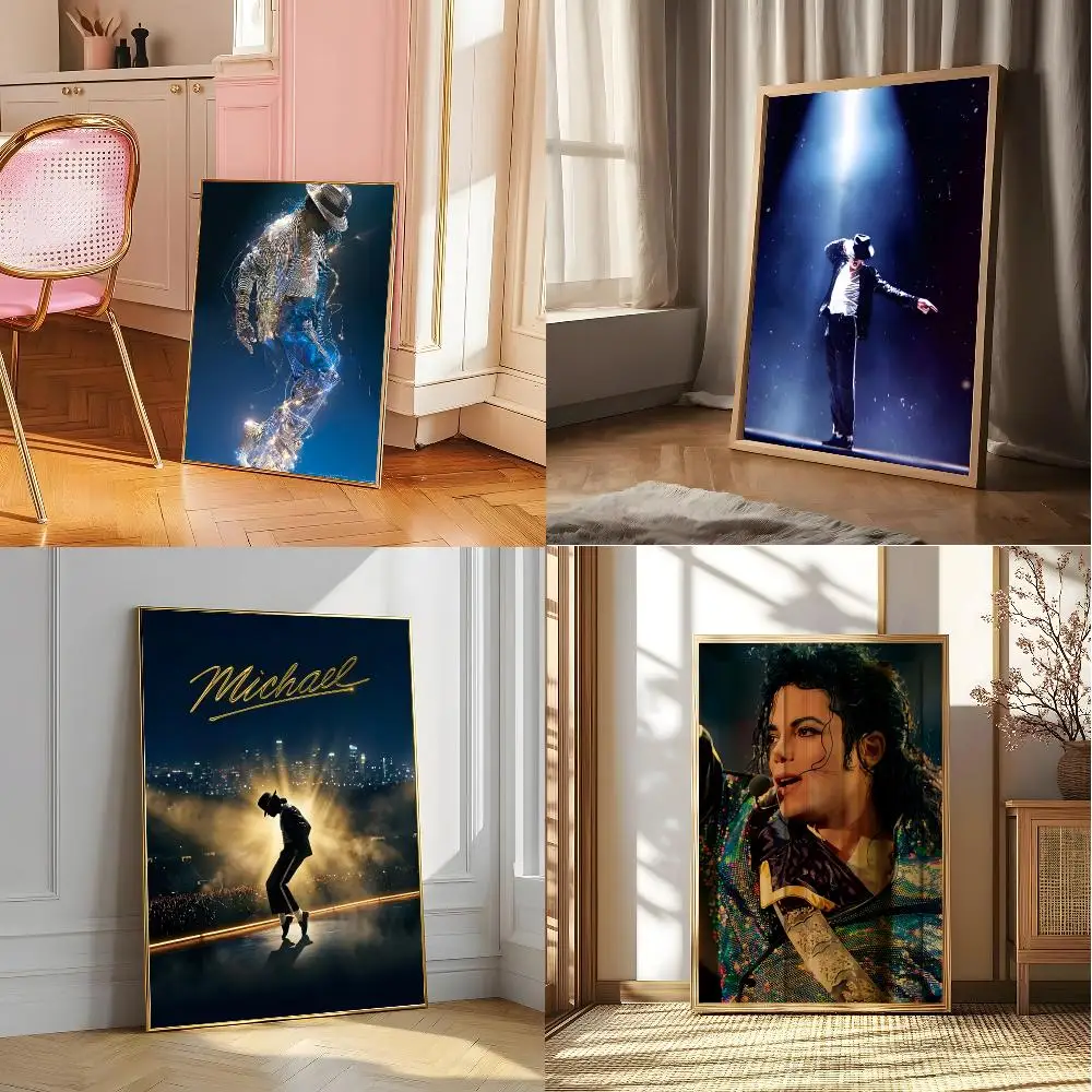 Michael J-Jackson ROCK SINGER Poster Posters Sticky Vintage Room Home Bar Cafe Decor Kawaii Room Decor
