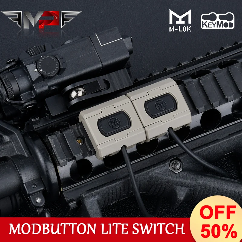 

Tactical Modbutton Remote Pressure Switch Tail module Button type crane plug EQ15 DBAL A2 Laser AR15 Airsoft M600flashLight