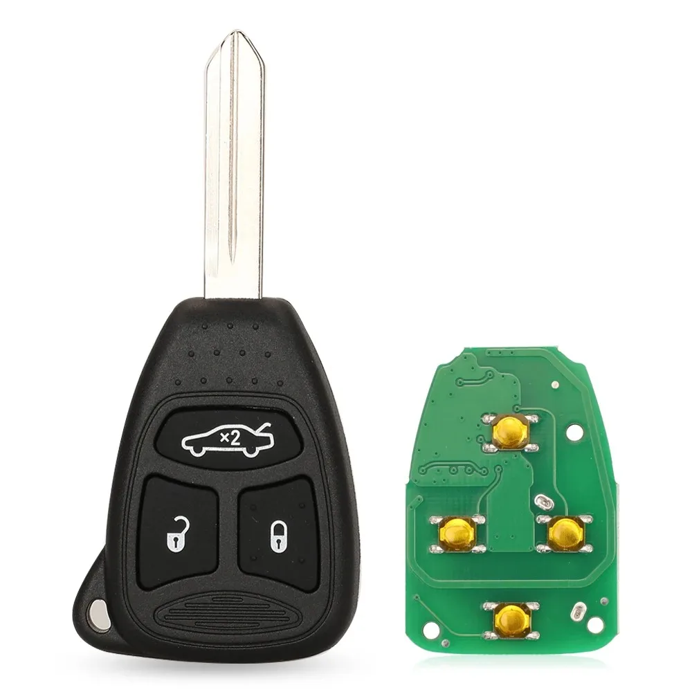 For Dodge Chrysler Car Key Case Straight Shell Remote Car Key 3/4 Button