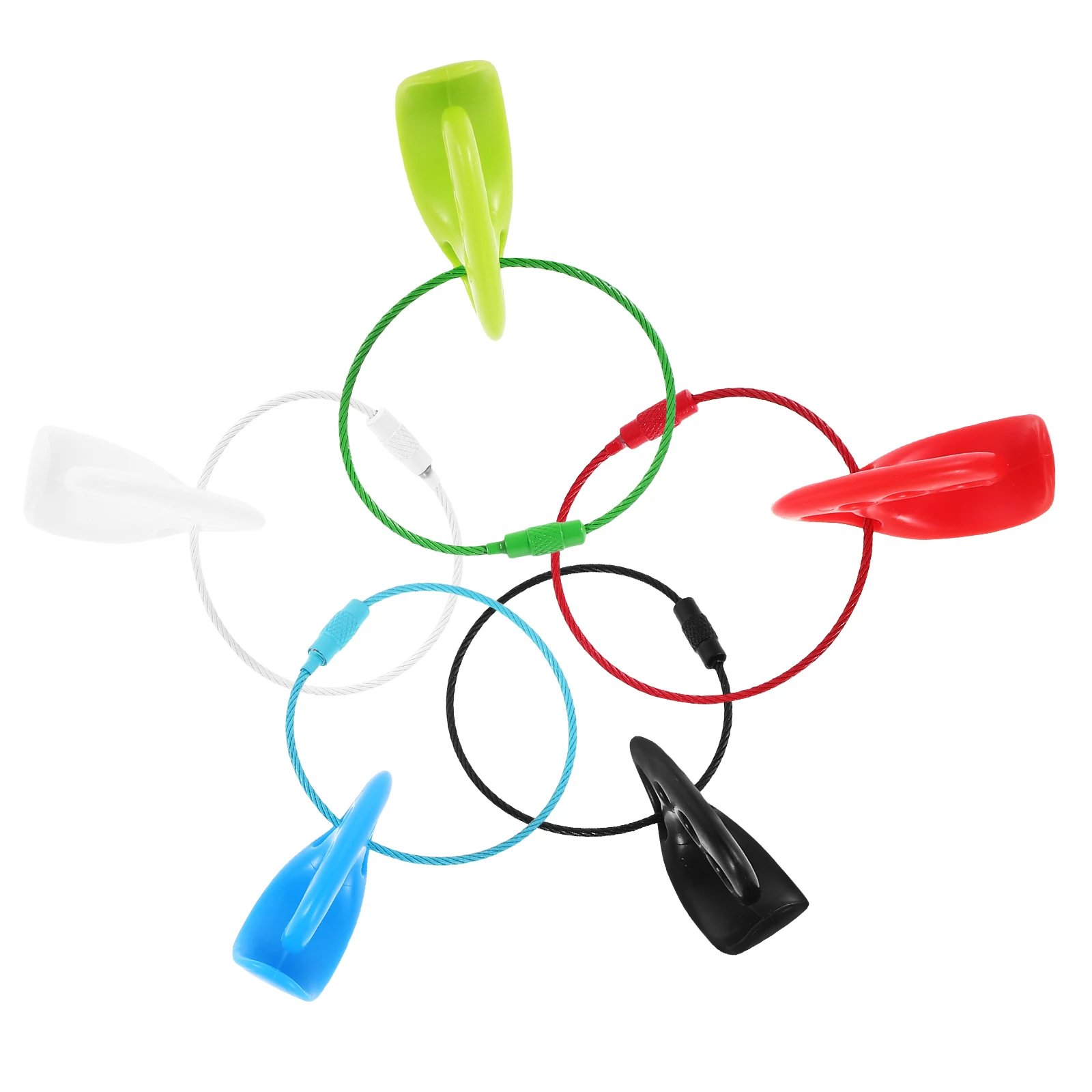 

5PCS Flying Disc Clips Durable PP Stainless Steel Material Sport Disk Hanger Hooks Portable Storage Solution Outdoor Activities