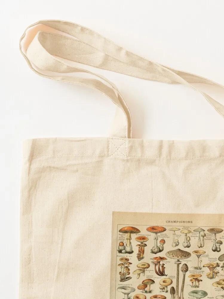 Vintage Mushroom Poster Tote Bag Handbags women canvas shopping bag tote bags cloth bags 3