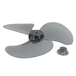 35cm Plastic Fan Blade Three Leaves Electric Fan Accessories With Nut Cover For Standing Pedestal Floor Wall / Table Fanner