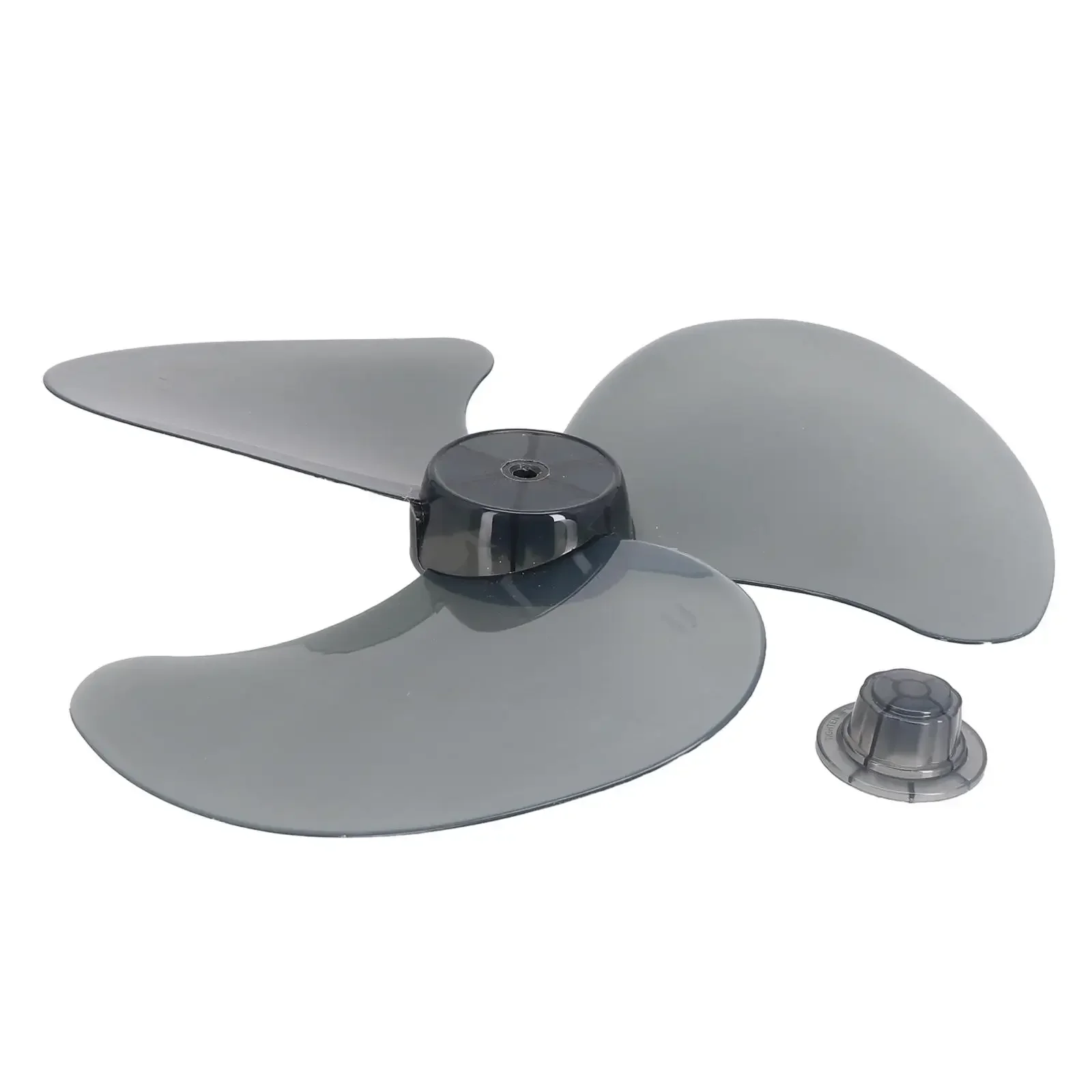 35cm Plastic Fan Blade Three Leaves Electric Fan Accessories With Nut Cover For Standing Pedestal Floor Wall / Table Fanner