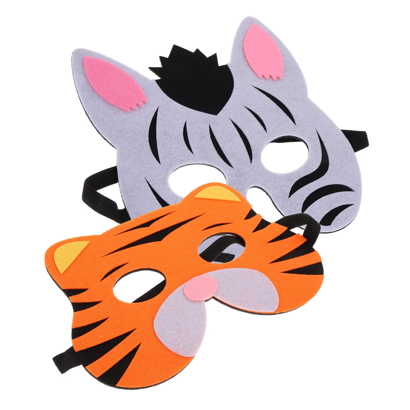 

2Pcs Animal Face Mask Lightweight Creative Look Stylish Party Decorative Use Ideal for Cosplay Festival Dance Event Unisex Fit