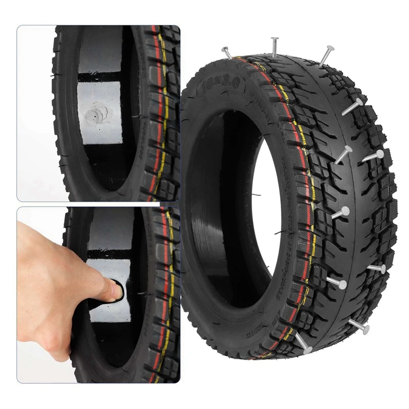 10X3 Self-Repairing Off-Road Vacuum Tires Are Compatible with 10-Inch 255X80 and 80/65-6 Explosion-Proof Vacuum Tires