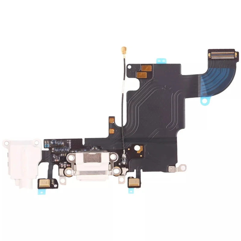 USB Charging Port Dock Connector Flex Cable For Iphone 6 6S 6P 6 Plus 6Sp Plus Black White Ribbon Phone Replacement Repair Parts