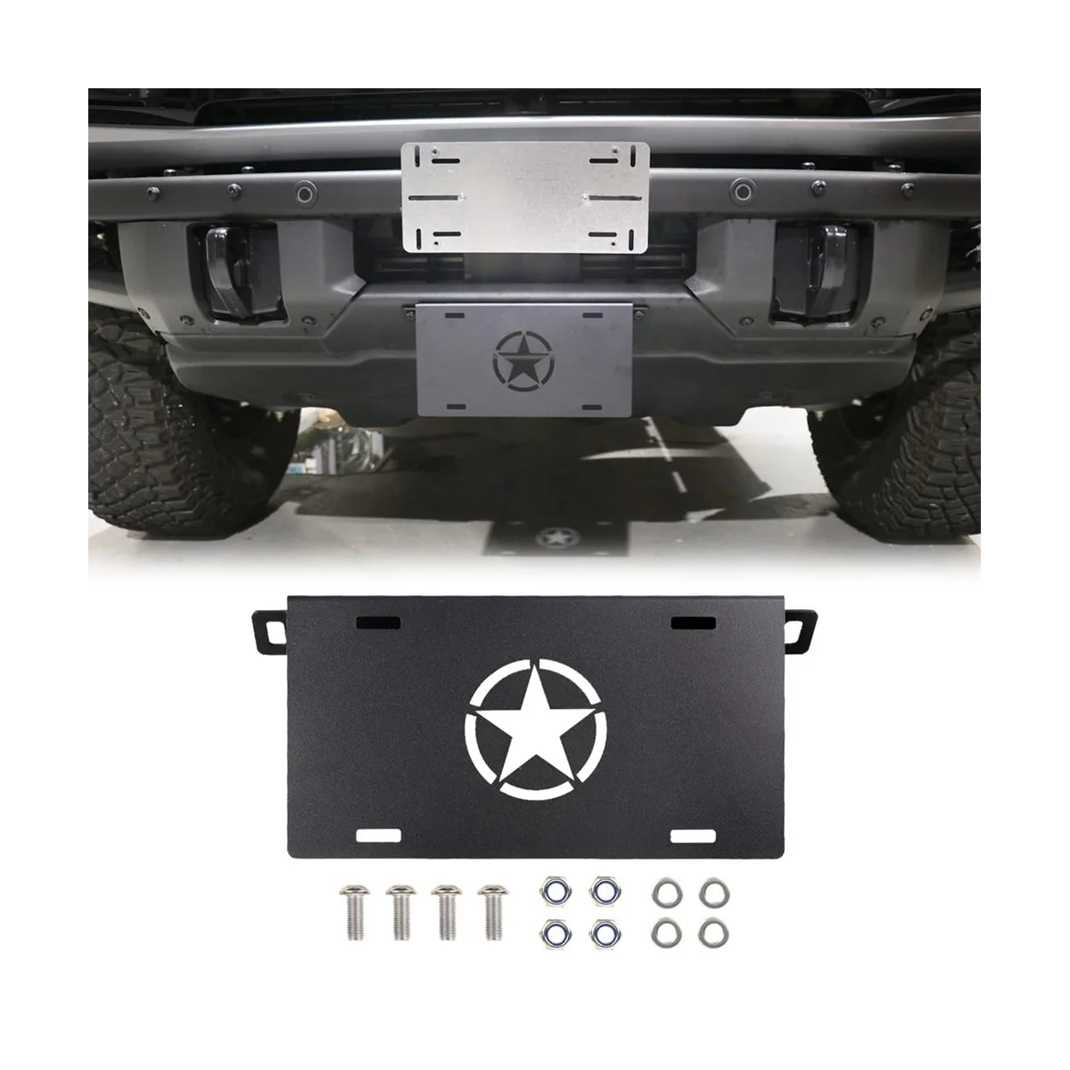 Front License Plate Frame for 2021 2022 2023 Accessories Front License Plate Mounting Bracket