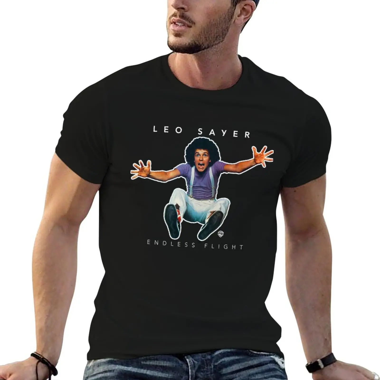 Leo Sayer T-Shirt man t shirt cotton black cotton t-shirt plain for man package t shirt man cotton T-shirt