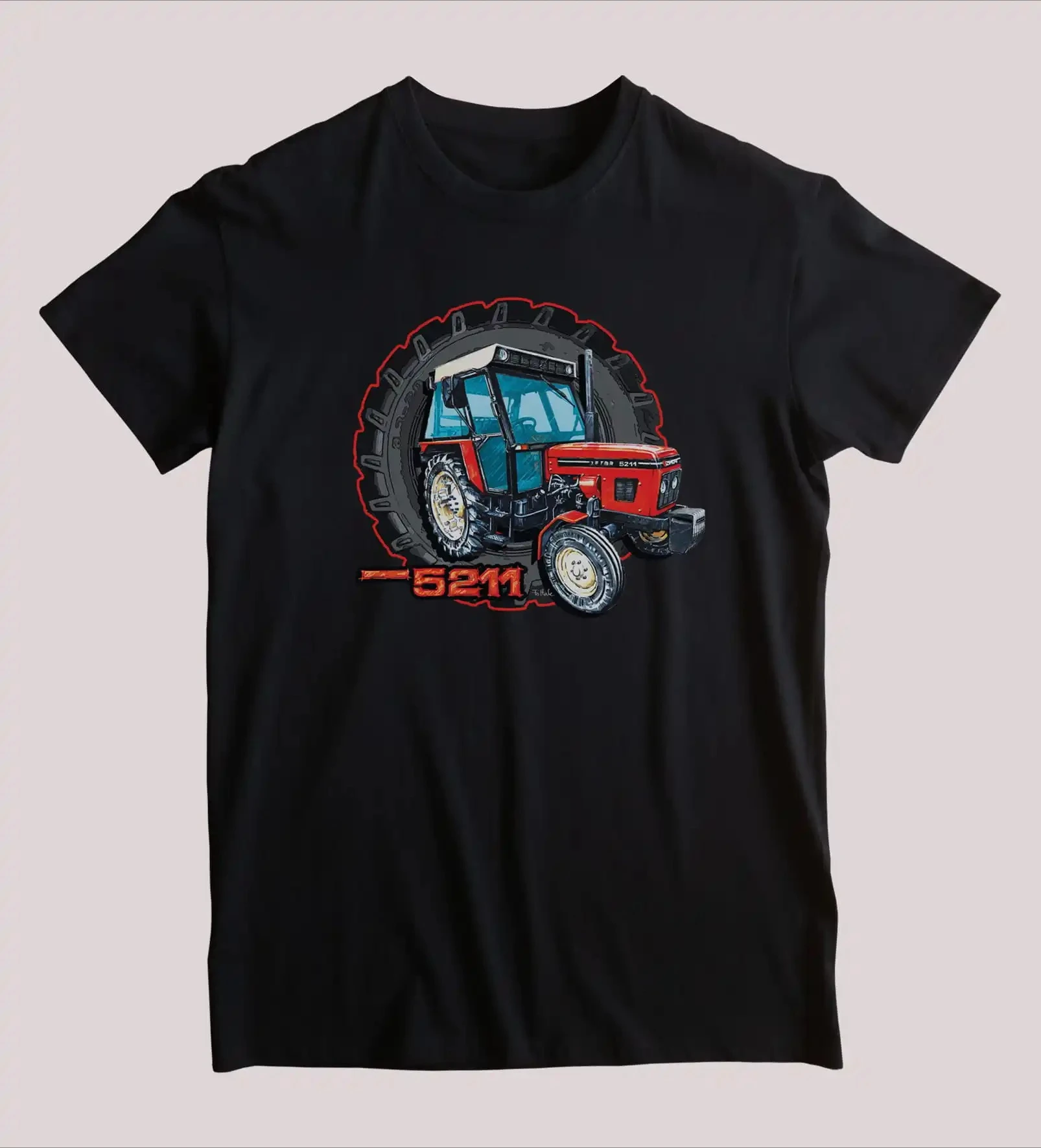 Czech Built Zetor 5211 Tractor T-Shirt. Summer Cotton Short Sleeve O-Neck Mens T Shirt New S-3XL