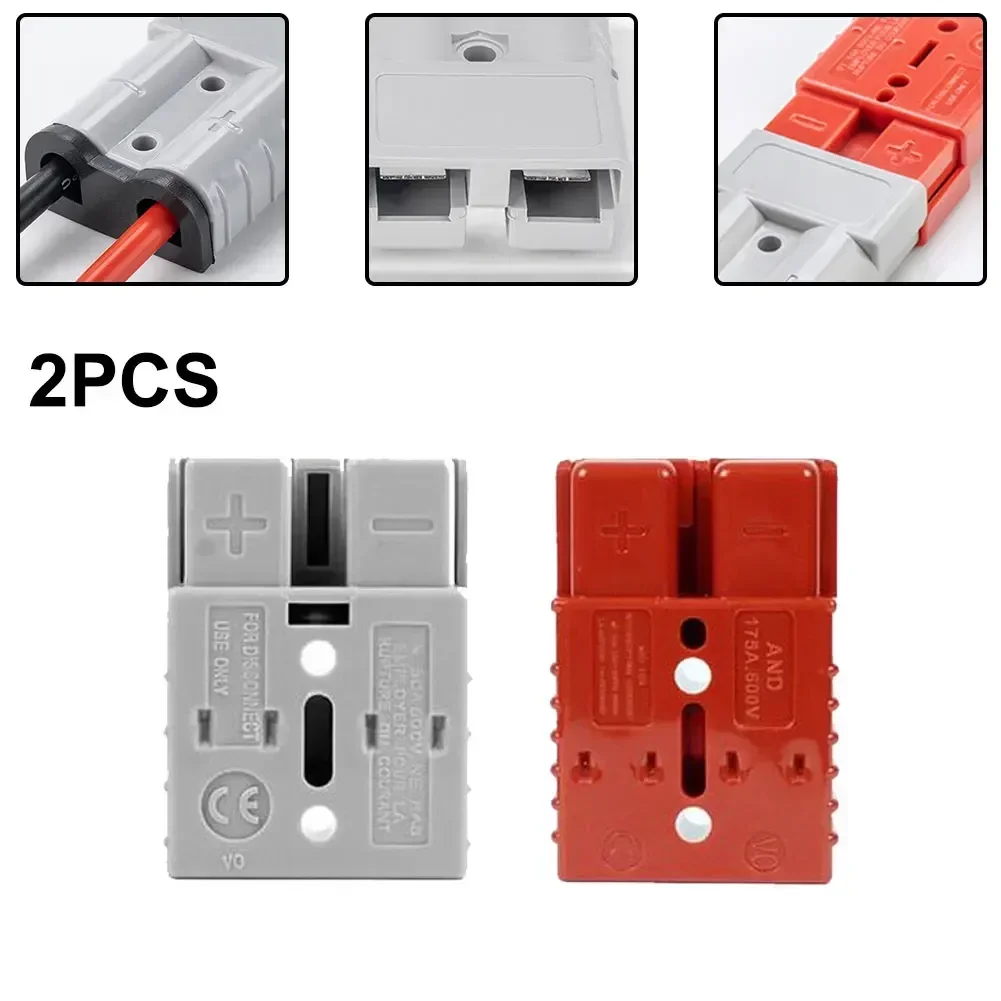 2pcs For Anderson Plug Connector 600V 50/120A Battery Power Connectors Caravan Trailer Motorcycle Socket Adapter Accessories