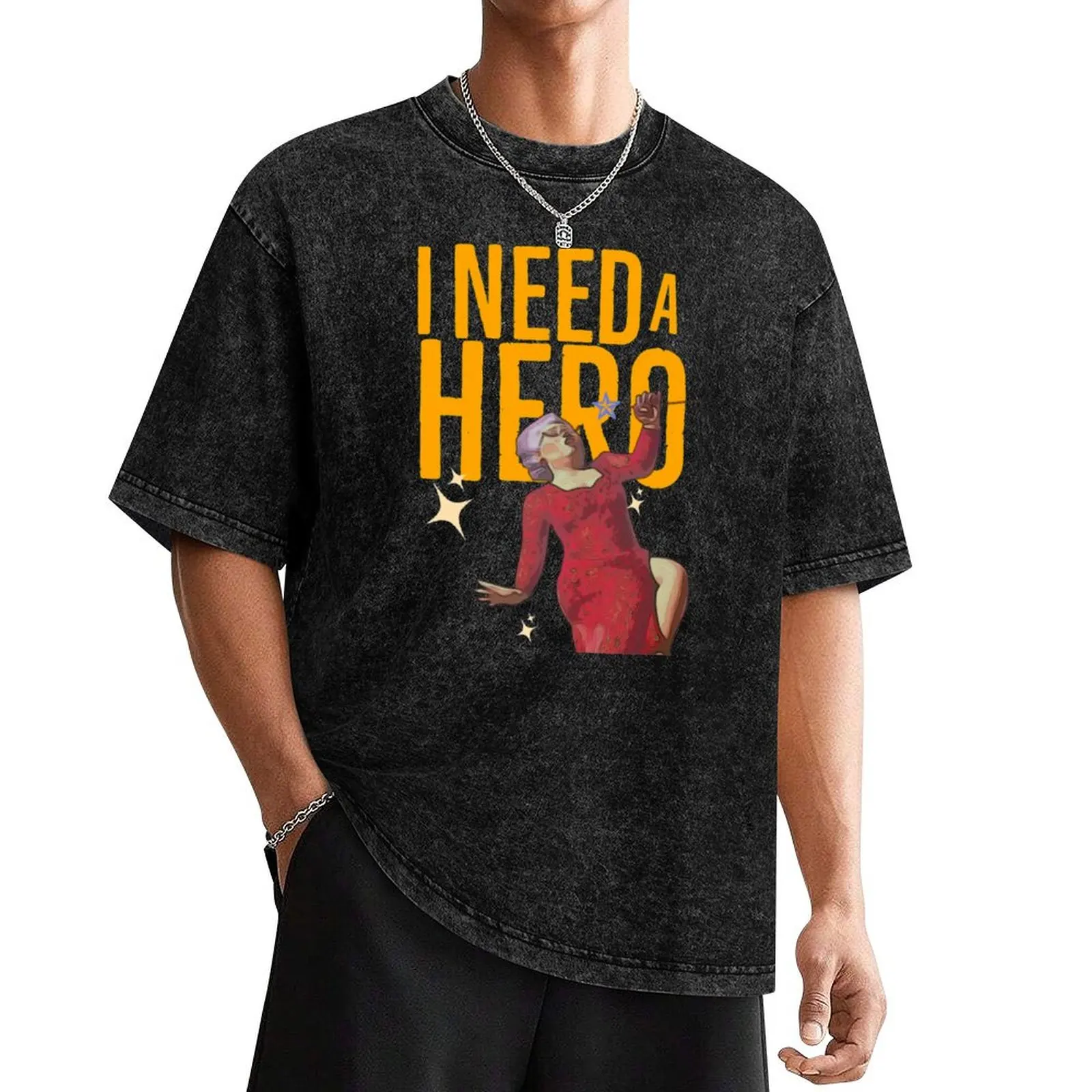 

I NEED A HERO - FAIRY GOD MOTHER T-Shirt Anime t-shirt anime t shirts street wear animal prinfor boys designer t shirt men