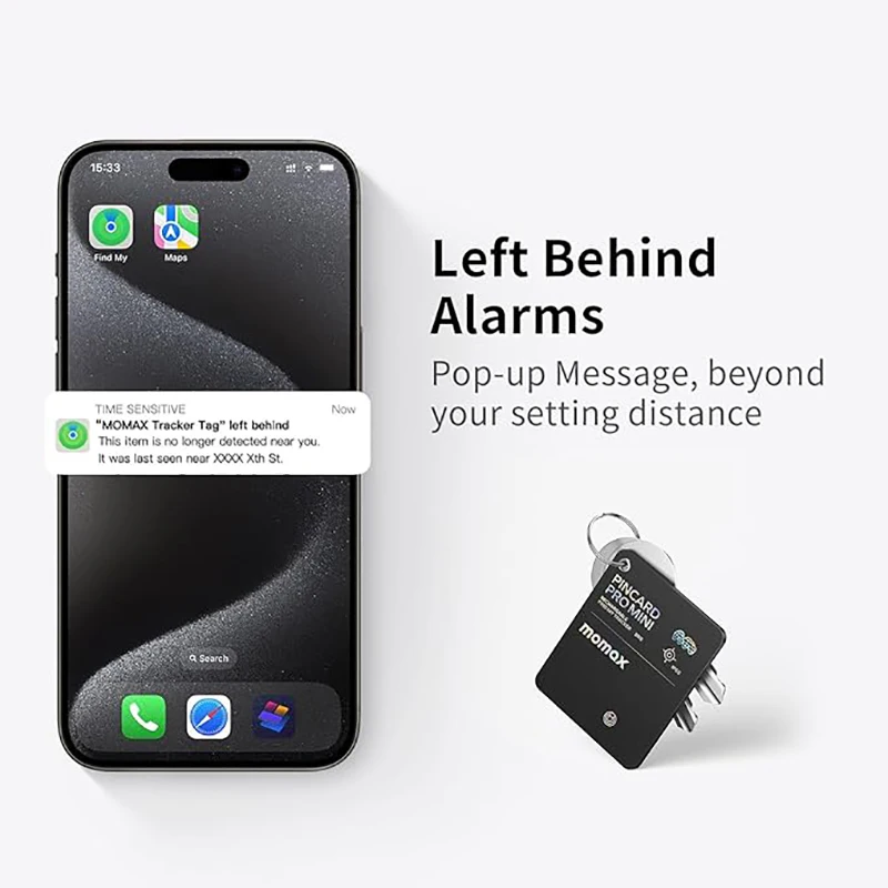 MOMAX Air Tracker Tags Apple Officially Certified Positioning Tracker Anti Loss Device For Global Precise Location Finding