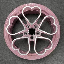 18 inch 19 inch Pink Monoblock 5 Split Spoke 5 Hole 5x112 5x114.3 5x120 Forged Alloy Heart Wheel Rims  for Luxury  Car