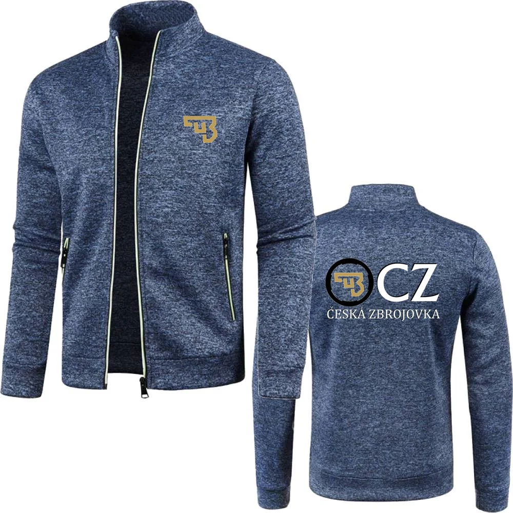 Jeugd Mannen Sweatshirts Rits Jassen Fleece Trainingspak Vuurwapens Bord Cz Ceska Zbrojovka Jersey Sportkleding Kledij S-5XL