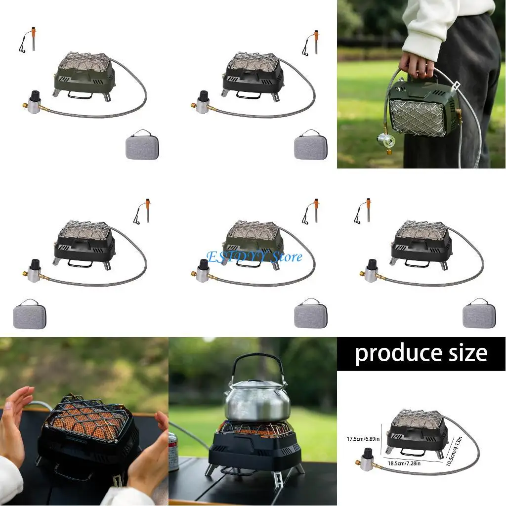 G6DE التخييم يندبروف مدفأة خيمة سخان مزدوج الغرض في الهواء الطلق متعددة الوظائف مدفأة للتخييم في الهواء الطلق