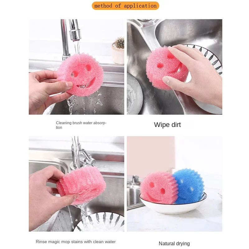 Magic Dishwashing Sponge Useful Things for Kitchen Household Cleaning Supplies Used to Prevent Stains and Odors Tools Sponges