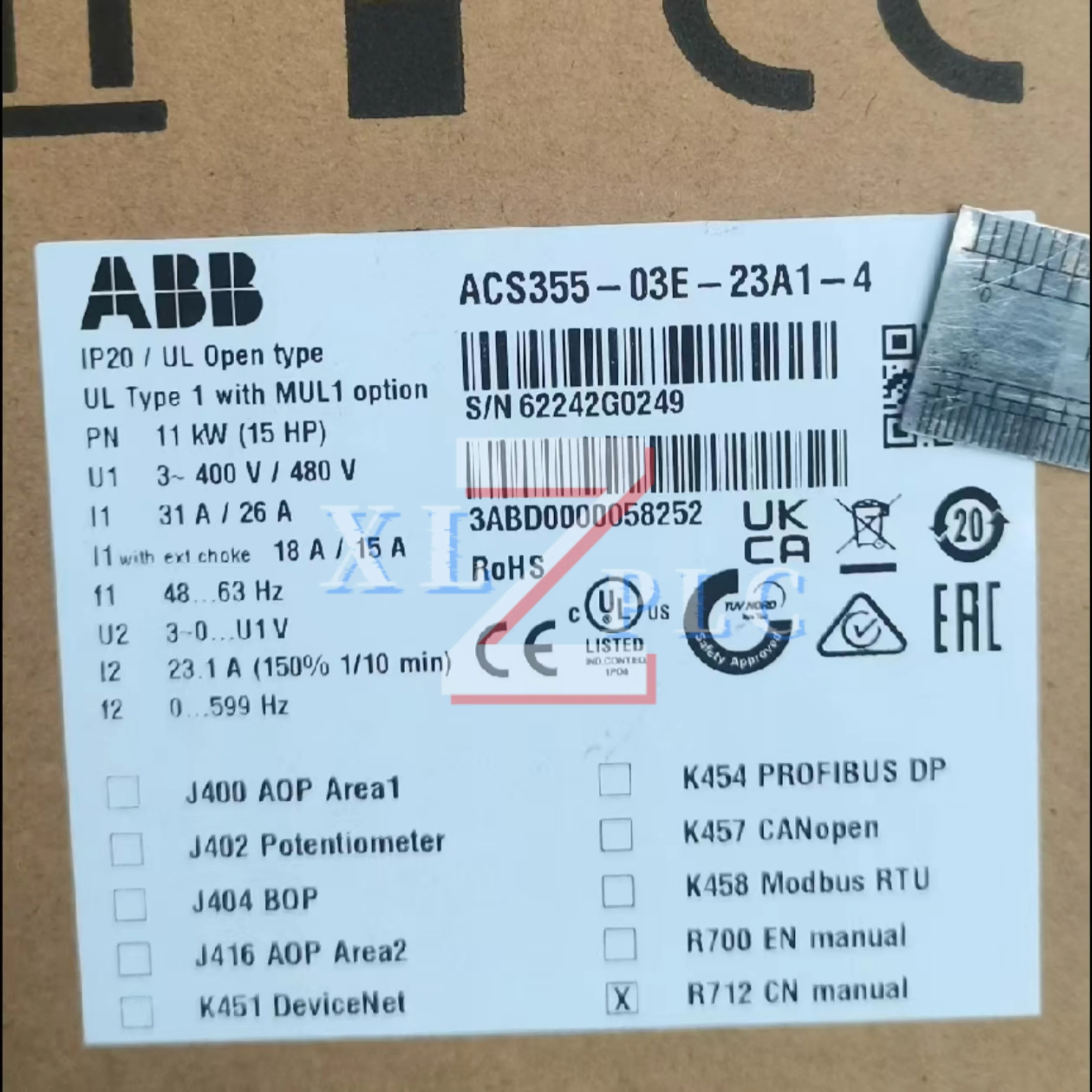 ACS355-03E-12A5-4 ACS355-03E-15A6-4 ACS355-03E-23A1-4 محول التردد جديد في الصندوق #6