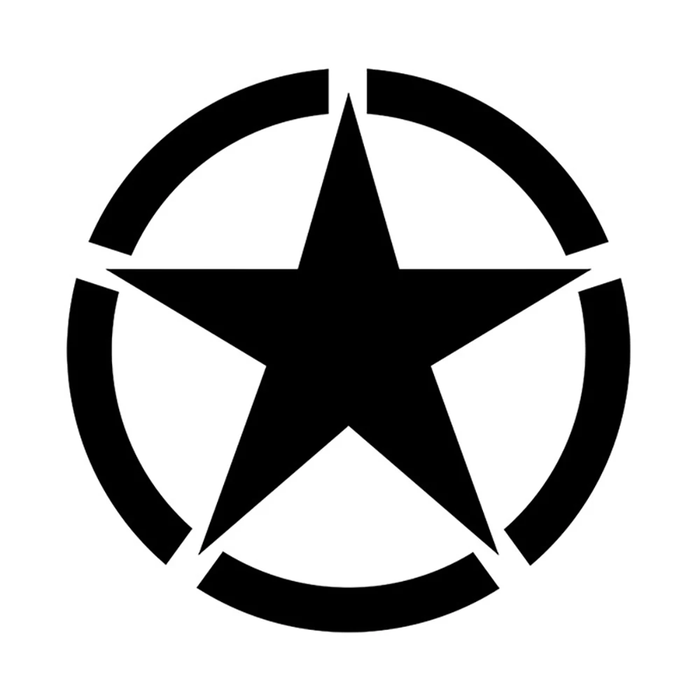 

Waterproof Five-pointed Star Motorcycle Helmet Stickers Motor Refit Fuel Tank Racing Body Bumper Fender Army Car Window Decals