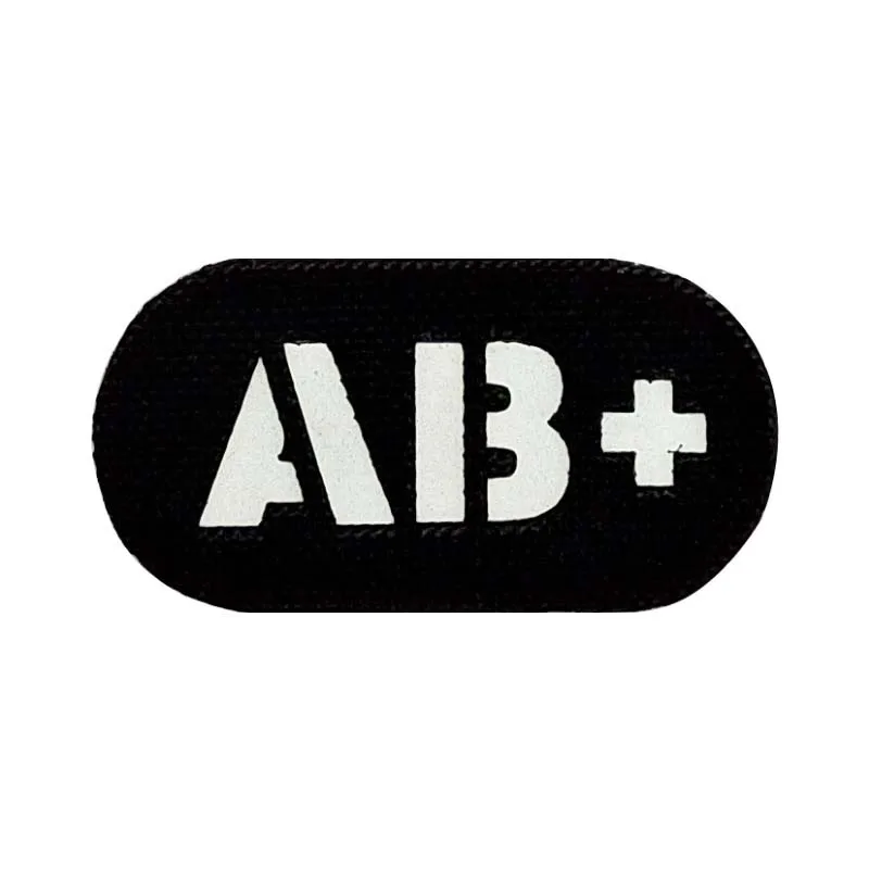 2 Stück IR-Reflektierende Patches Taktische Applikation Blutgruppe A B AB O Positiv Negativ Militäraufkleber Moralabzeichen für Rucksäcke – Detail 10