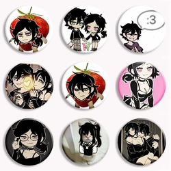 Game The Coffin of Andy and Leyley Soft Button Pin Brother and Sister Couple Anime Cartoon Brooch Badge Bag Decor Lovers Gifts
