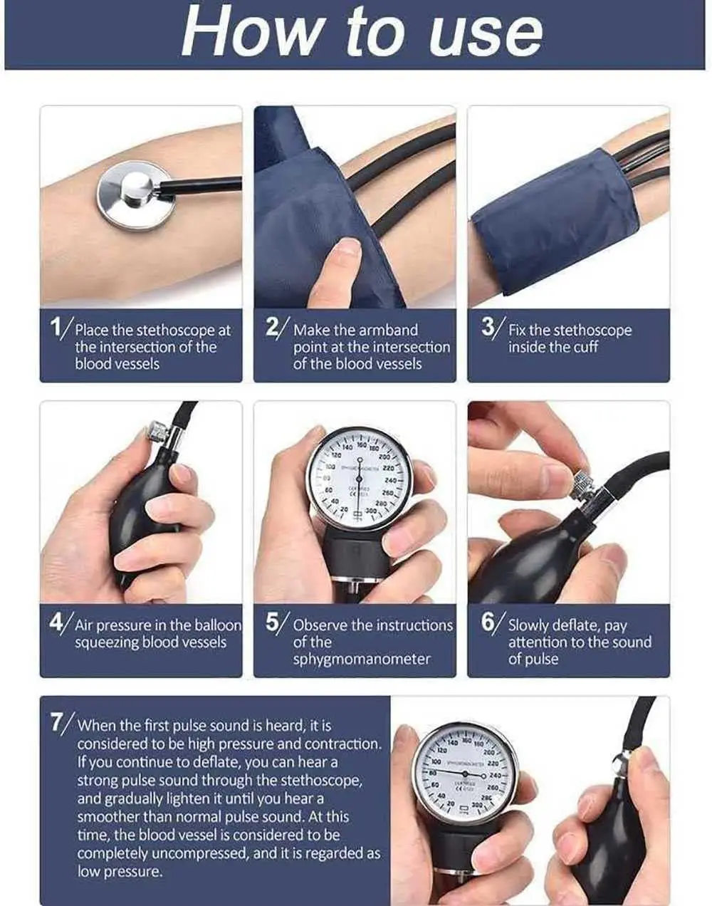 Advanced Blood Pressure Training Arm Simulator, Human Arm Model for Basic Nursing & Medical Teaching
