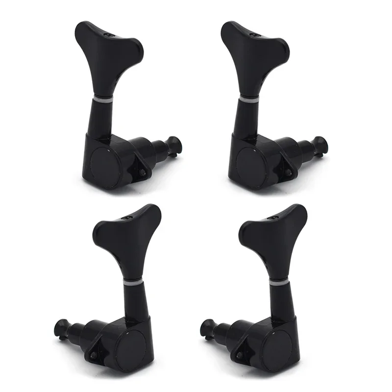 

2R2L 4R 4L Black Bass Tuning Peg Guitar Tuners Machine Heads for Electric Bass
