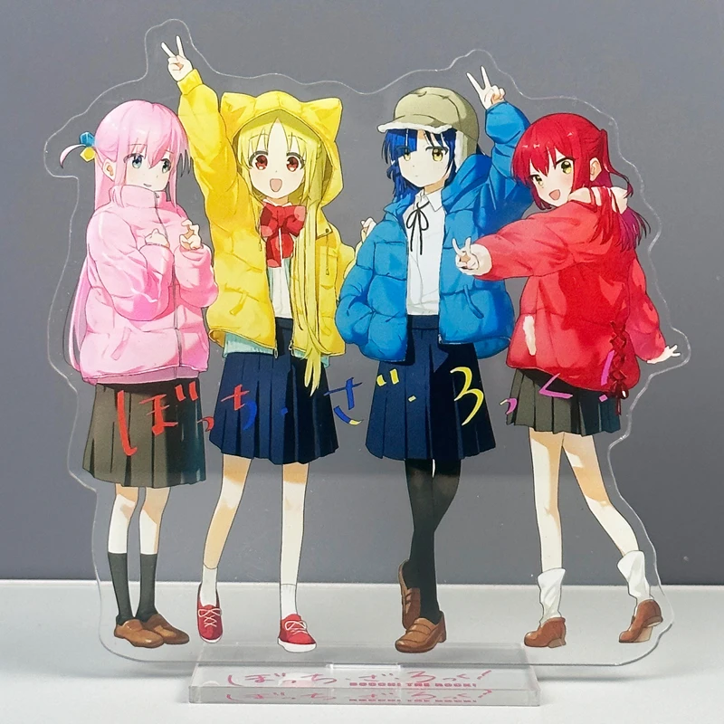 바위 보치! Gotou Hitori Standee - 귀여운 BOCCHI-chan 아크릴 책상 장식 애니메이션 상품