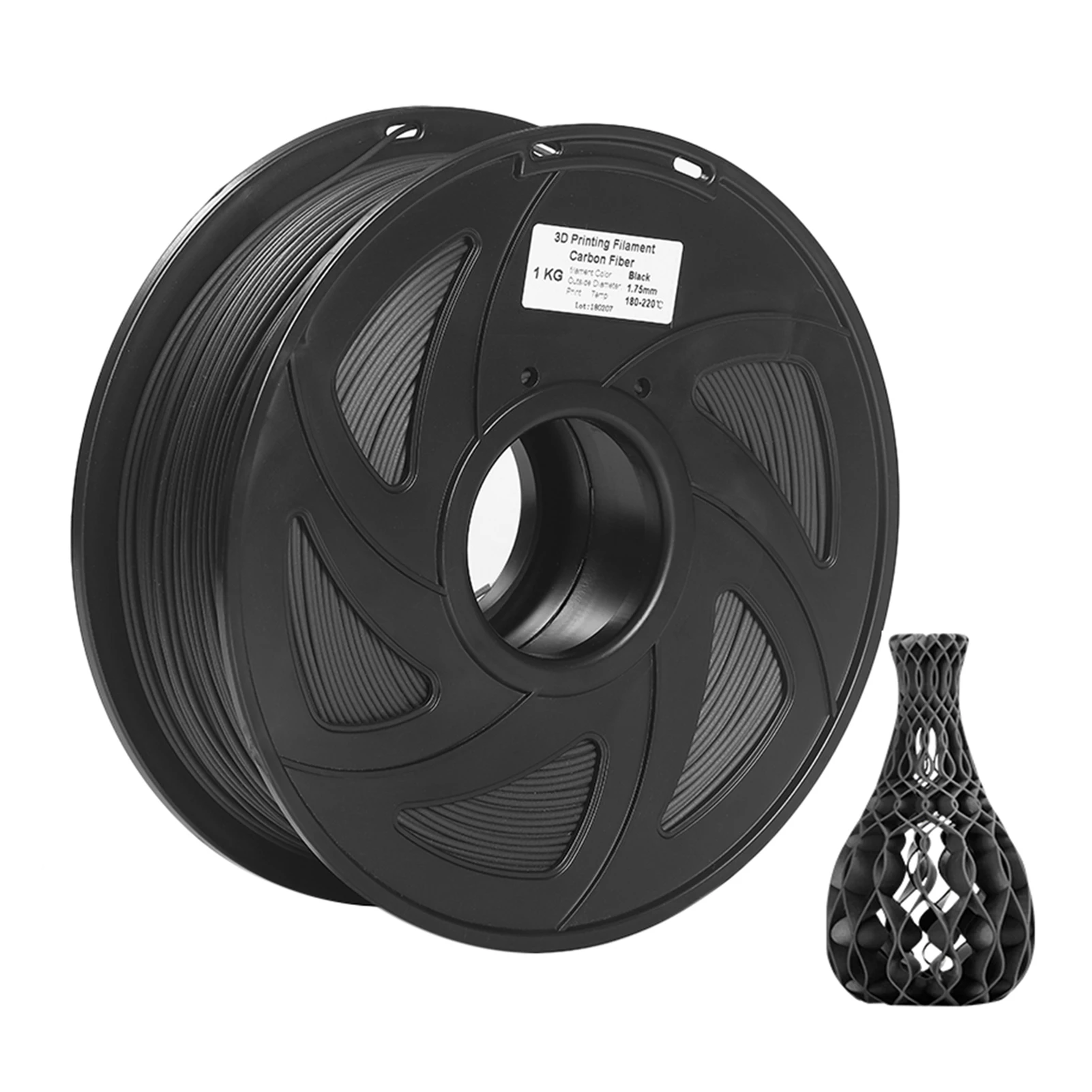 3D Printer Filament Carbon Fiber + PLA 1.75mm 1kg Spool Dimensional Accuracy  +/- 0.02mm