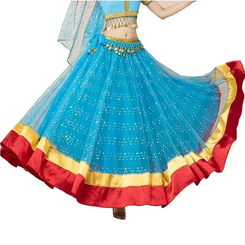 Gonna da ballo altalena grande per Halloween araba da donna, abito da danza del ventre tribale, costume da ballerina sexy