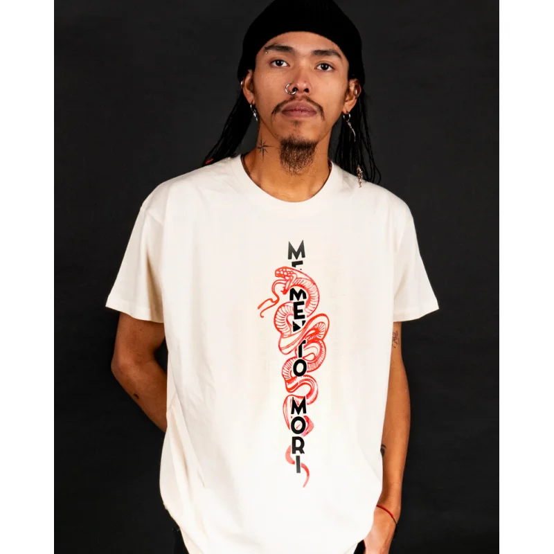 

Memento Mori Stoic Philosophy Retro T shirt 100% cotton print Gift Tee for man All size Tops Humor Graphic Clothes Cool present