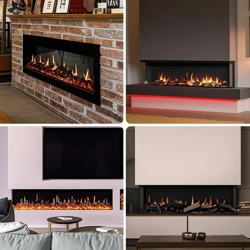 【الأكثر مبيعًا】مواقد كهربائية LCD ملونة مكونة من 13 لونًا ومدفأة كريستالية سائلة ثلاثية الأبعاد لهب مجسمة فقط لورني حقيقي #2