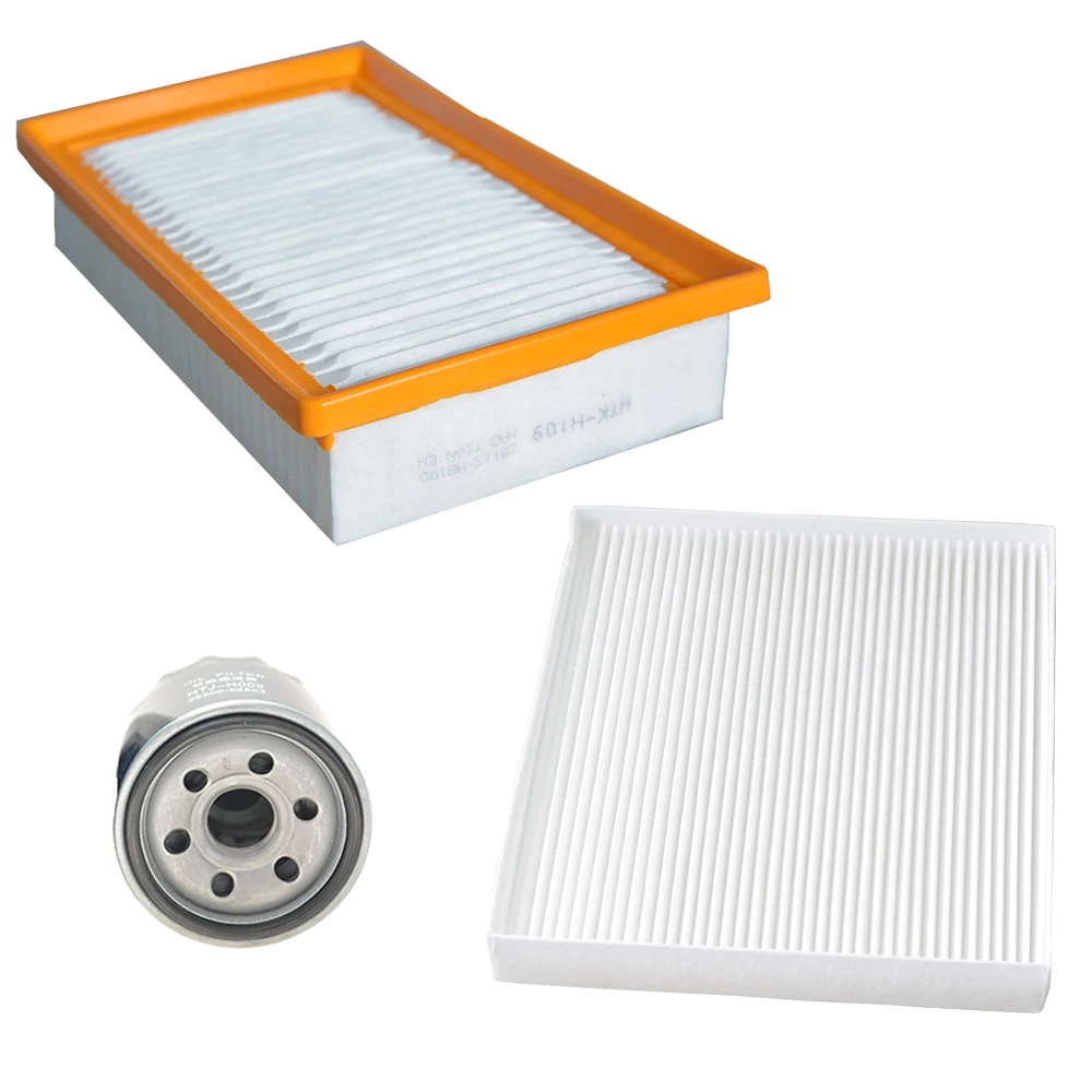 

3Pcs Filters Kit For KIA RIO YB 1.0T 1.4L 2017- 26300-02503 28113-H8100 97133-D1000 Oil Air Cabin Filter Set Car Accessories