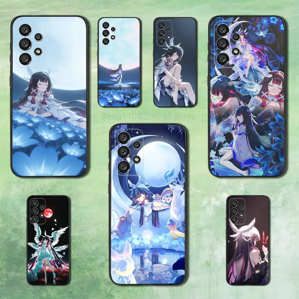 

Cute C-Columbina Game For Samsung Galaxy A53,31,52,72,41,22,73,32,71,Note,J7,8,9,5G Soft Black Silicone Phone Case