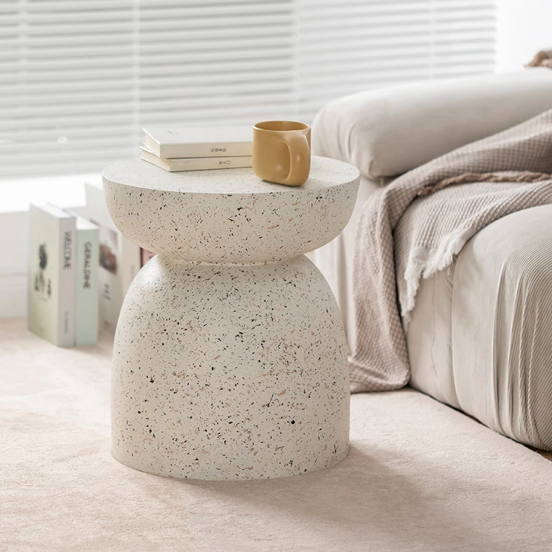 Wuli Side Table Creative Cafe Homestay Cream Wind Sofa Small Coffee Table Art Living Room Balcony Coffee Table Storage Table