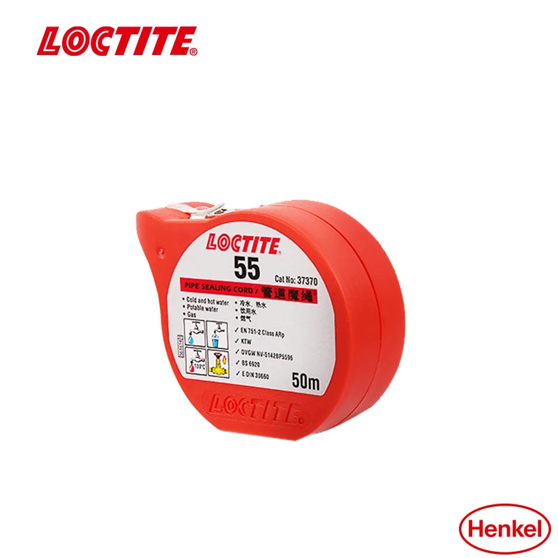 Henkel Loctite55Pipeline magic rope pipeline sealant Drinking water pipe gas gas Natural gas pipeline raw material belt 50m/160m