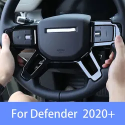 For Land Rover Defender 2020 2021 2022 2023 2024 2025 Automotive Interior Accessories ABS Steering Wheel Frame Decorative Sticke