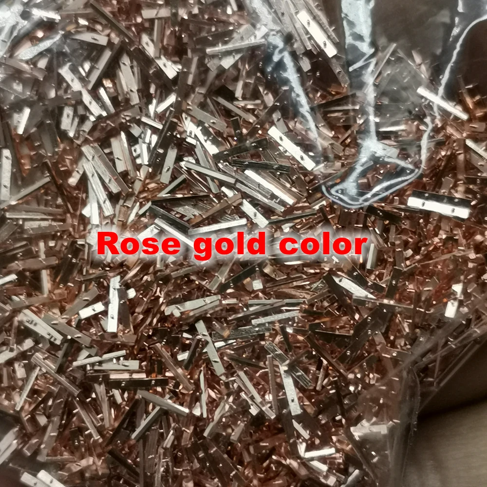 مؤشر ساعة الاتصال الهاتفي اللون الفضي اللامع ، الشكل المستطيلي ، دبوس صانع ساعة معدني ، بدون لوم ، من من من من من من من نوع x x